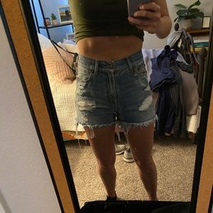 R13 High-wasted Shorts